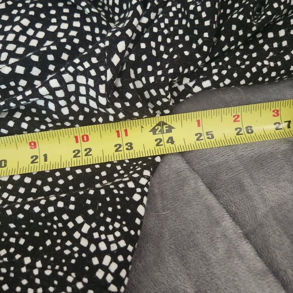 N28 Sexy Plunging Neckline classic black & white Blouson sleeve Reitman's Sz 1X - Picture 8 of 10